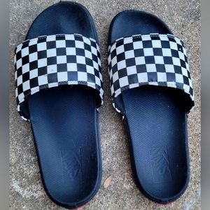 VANS Checkerboard La Costa Slide-On Sandal size 10